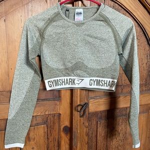 Gym shark Cropped long sleeve top